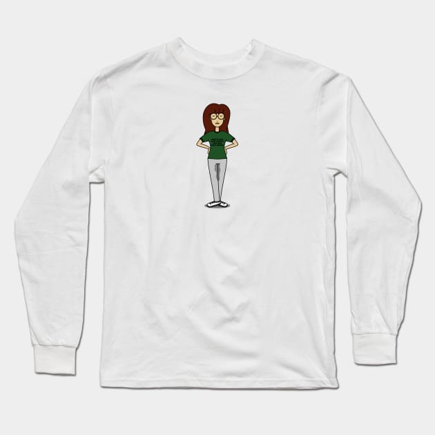 Daria/Billy Madison Mashup - You're not cool unless you pee your pants Long Sleeve T-Shirt by meganther0se